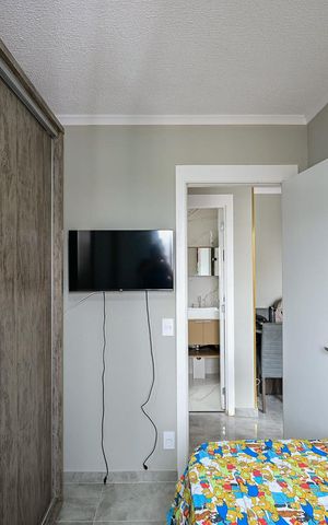 Apartamento à venda com 43m², 2 quartos e 1 vagaQuarto 2