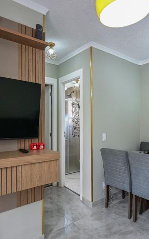 Apartamento à venda com 43m², 2 quartos e 1 vagaSala