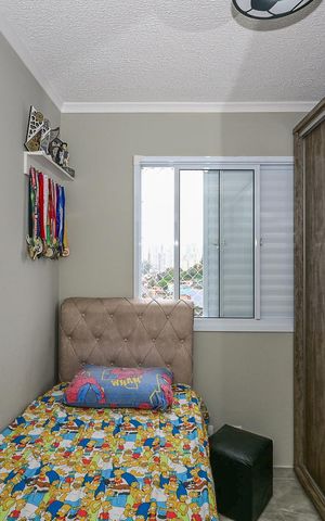 Apartamento à venda com 43m², 2 quartos e 1 vagaQuarto 2
