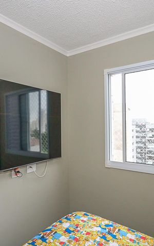 Apartamento à venda com 43m², 2 quartos e 1 vagaQuarto 1
