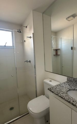 Apartamento para alugar com 62m², 2 quartos e 1 vaga Apartamento para alugar com 62m², 2 quartos e 1 vagaBanheiro da Suíte