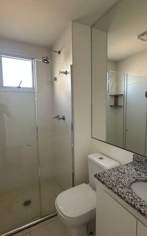 Apartamento para alugar com 62m², 2 quartos e 1 vaga Apartamento para alugar com 62m², 2 quartos e 1 vagaBanheiro da Suíte