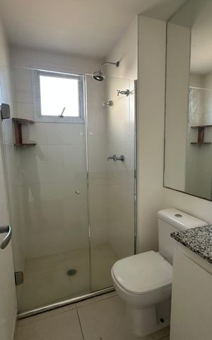 Apartamento para alugar com 62m², 2 quartos e 1 vaga Apartamento para alugar com 62m², 2 quartos e 1 vagaBanheiro da Suíte