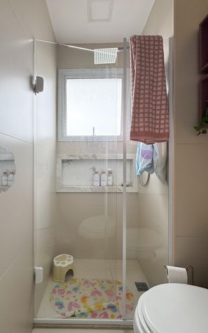 Apartamento à venda com 95m², 2 quartos e 2 vagas Apartamento à venda com 95m², 2 quartos e 2 vagasBanheiro da Suíte 1