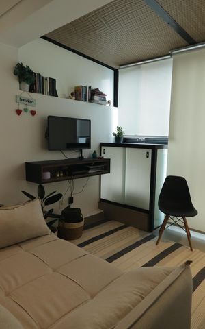 Studio à venda com 30m², 1 quarto e sem vagaSala