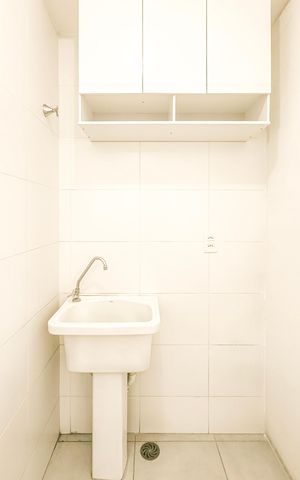 Apartamento à venda com 34m², 1 quarto e sem vaga Apartamento à venda com 34m², 1 quarto e sem vagaCozinha e Área de Serviço