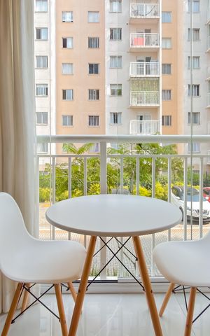 Apartamento para alugar com 30m², 1 quarto e sem vaga Apartamento para alugar com 30m², 1 quarto e sem vagaVaranda da Sala/Cozinha