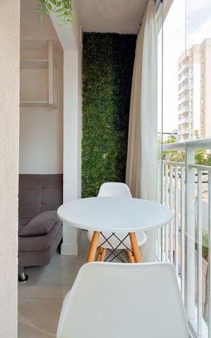 Apartamento para alugar com 30m², 1 quarto e sem vaga Apartamento para alugar com 30m², 1 quarto e sem vagaVaranda da Sala/Cozinha
