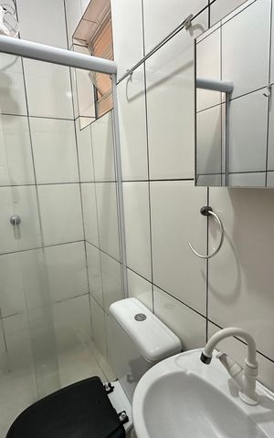 Studio para alugar com 37m², 1 quarto e sem vaga Studio para alugar com 37m², 1 quarto e sem vagaBanheiro