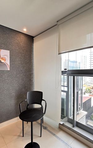 Studio para alugar com 31m², 1 quarto e 1 vaga Studio para alugar com 31m², 1 quarto e 1 vagaVaranda