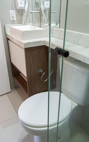 Studio à venda com 26m², 1 quarto e sem vaga Studio à venda com 26m², 1 quarto e sem vagaBanheiro