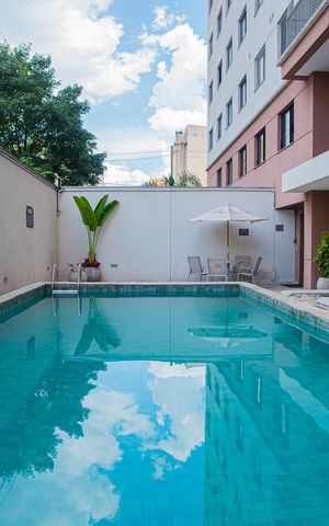 Studio à venda com 26m², 1 quarto e sem vaga Studio à venda com 26m², 1 quarto e sem vagaÁrea comum - Piscina
