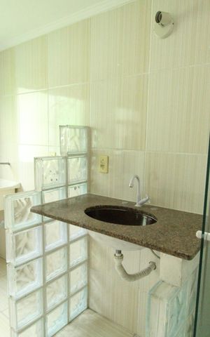 Casa para alugar com 46m², 1 quarto e sem vagaBanheiro da Suíte