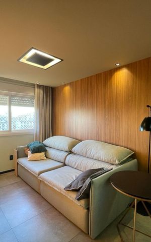 Apartamento à venda com 65m², 1 quarto e 2 vagasSala