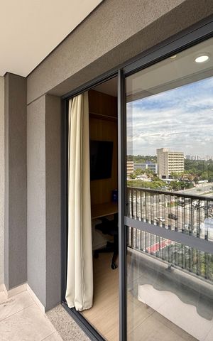 Studio para alugar com 22m², 1 quarto e sem vaga Studio para alugar com 22m², 1 quarto e sem vagaSacada