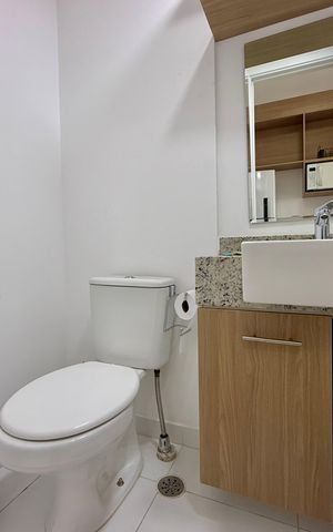 Studio para alugar com 22m², 1 quarto e sem vaga Studio para alugar com 22m², 1 quarto e sem vagaBanheiro