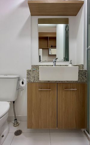 Studio para alugar com 22m², 1 quarto e sem vaga Studio para alugar com 22m², 1 quarto e sem vagaBanheiro