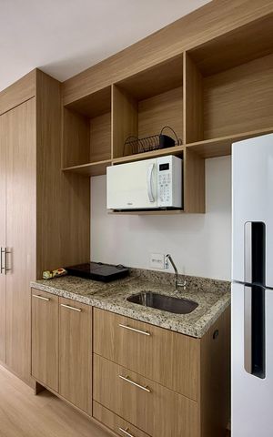 Studio para alugar com 22m², 1 quarto e sem vaga Studio para alugar com 22m², 1 quarto e sem vagaCozinha