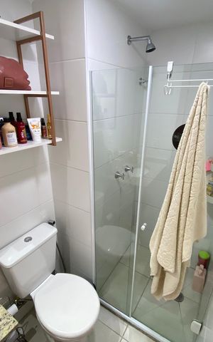 Apartamento à venda com 44m², 1 quarto e 1 vaga Apartamento à venda com 44m², 1 quarto e 1 vagaBanheiro social
