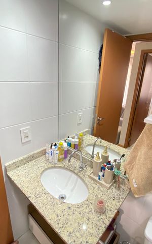 Apartamento à venda com 44m², 1 quarto e 1 vaga Apartamento à venda com 44m², 1 quarto e 1 vagaBanheiro social