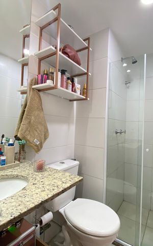 Apartamento à venda com 44m², 1 quarto e 1 vaga Apartamento à venda com 44m², 1 quarto e 1 vagaBanheiro social