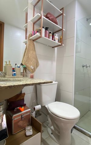 Apartamento à venda com 44m², 1 quarto e 1 vaga Apartamento à venda com 44m², 1 quarto e 1 vagaBanheiro social