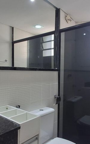 Apartamento à venda com 110m², 2 quartos e 2 vagas Apartamento à venda com 110m², 2 quartos e 2 vagasBanheiro Social