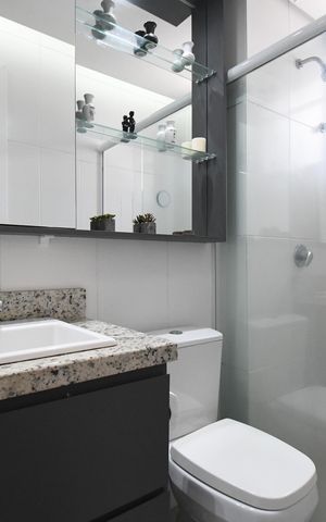 Apartamento para alugar com 100m², 3 quartos e 2 vagasBanheiro da Suíte