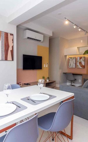 Apartamento à venda com 46m², 1 quarto e 1 vaga Apartamento à venda com 46m², 1 quarto e 1 vagaSala
