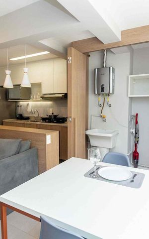 Apartamento à venda com 46m², 1 quarto e 1 vaga Apartamento à venda com 46m², 1 quarto e 1 vagaSala