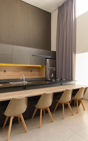 Casa para alugar com 112m², 2 quartos e 4 vagas Casa para alugar com 112m², 2 quartos e 4 vagasCozinha