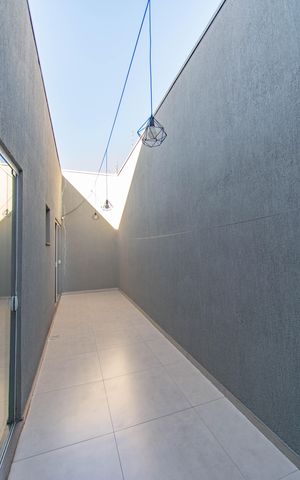 Casa para alugar com 112m², 2 quartos e 4 vagas Casa para alugar com 112m², 2 quartos e 4 vagasVaranda do quarto 2
