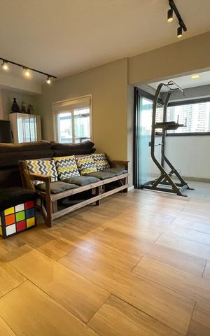 Apartamento à venda com 77m², 1 quarto e 1 vaga Apartamento à venda com 77m², 1 quarto e 1 vagaSala
