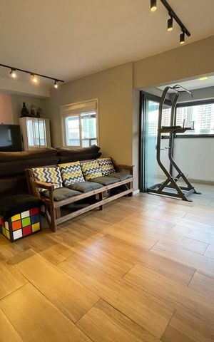 Apartamento à venda com 77m², 1 quarto e 1 vaga Apartamento à venda com 77m², 1 quarto e 1 vagaSala