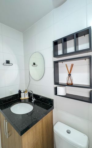 Apartamento para alugar com 29m², 1 quarto e sem vagaBanheiro da Suíte