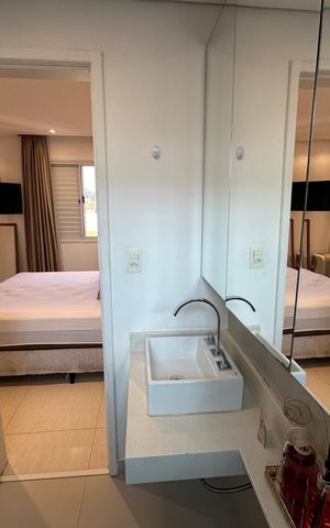 Apartamento para alugar com 91m², 2 quartos e 2 vagasBanheiro da Suíte