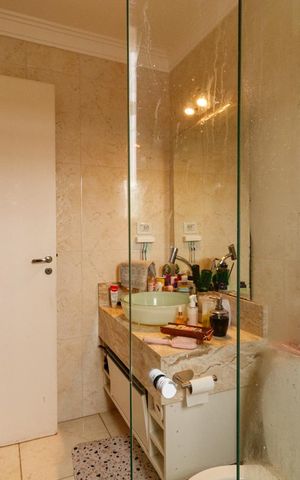 Casa de condomínio à venda com 144m², 3 quartos e 2 vagas Casa de condomínio à venda com 144m², 3 quartos e 2 vagasBanheiro da Suíte