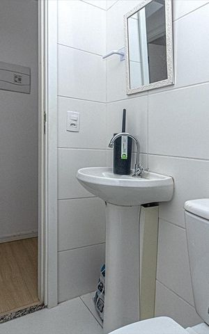 Apartamento para alugar com 50m², 2 quartos e sem vaga Apartamento para alugar com 50m², 2 quartos e sem vagabanheiro social_3
