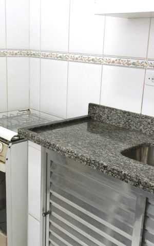 Apartamento para alugar com 60m², 1 quarto e sem vagaCozinha e Área de Serviço