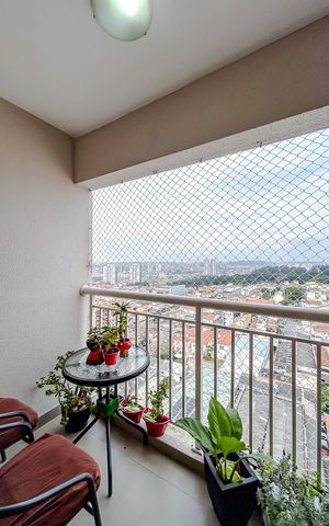 Apartamento à venda com 65m², 3 quartos e 1 vagaVaranda