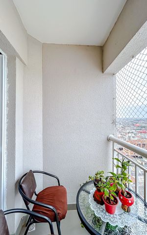 Apartamento à venda com 65m², 3 quartos e 1 vagaVaranda