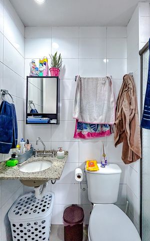 Apartamento à venda com 65m², 3 quartos e 1 vagaBanheiro da Suíte
