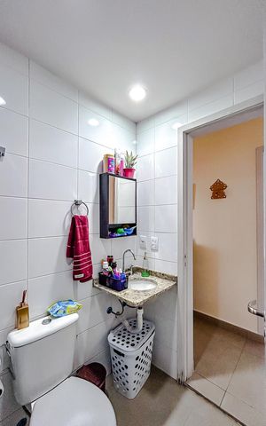 Apartamento à venda com 65m², 3 quartos e 1 vagaBanheiro social 