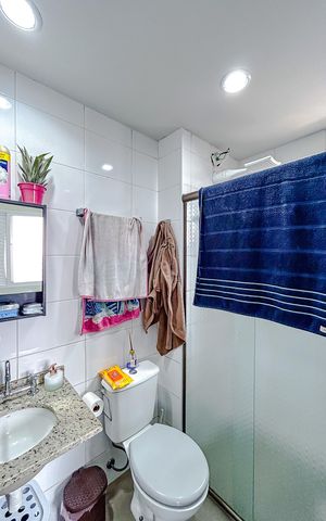 Apartamento à venda com 65m², 3 quartos e 1 vagaBanheiro da Suíte