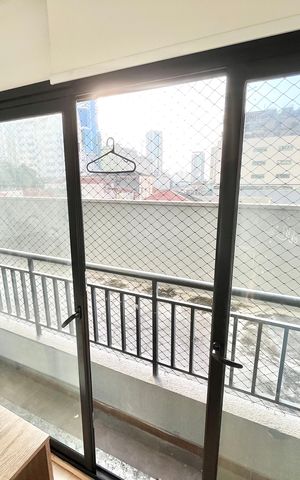 Studio para alugar com 26m², 1 quarto e 1 vaga Studio para alugar com 26m², 1 quarto e 1 vagaVaranda