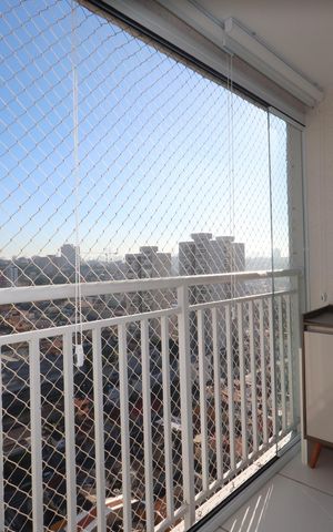 Apartamento à venda com 44m², 2 quartos e sem vagaVaranda da sala