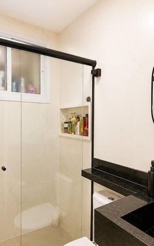 Apartamento à venda com 46m², 1 quarto e sem vaga Apartamento à venda com 46m², 1 quarto e sem vagaBanheiro
