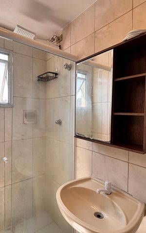 Apartamento para alugar com 40m², 1 quarto e 1 vaga Apartamento para alugar com 40m², 1 quarto e 1 vagaBanheiro da Suíte