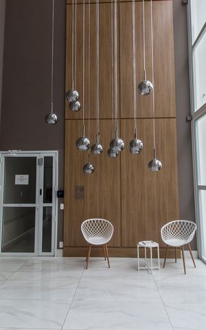 Apartamento à venda com 53m², 1 quarto e 2 vagasHall social