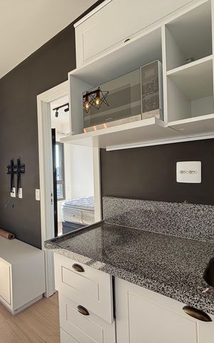 Apartamento à venda com 27m², 1 quarto e sem vaga Apartamento à venda com 27m², 1 quarto e sem vagaSala/Cozinha